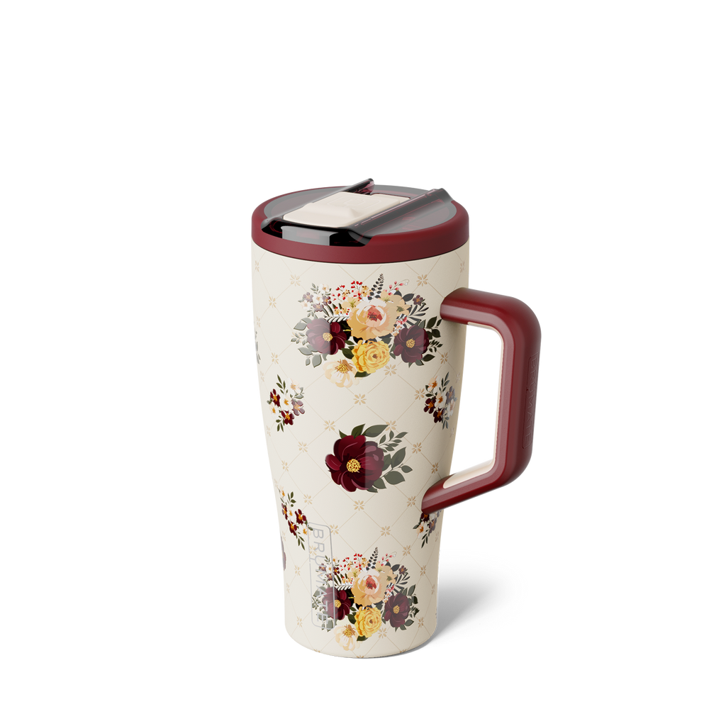 Era Flip 30oz | Quilted Floral Tumbler | BrüMate